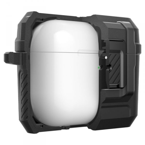 Etui Spigen Lock Fit do Apple AirPods Pro 3 – Matowy Czarny