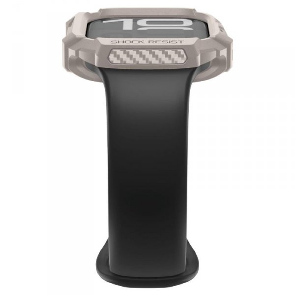 Etui ochronne Spigen Rugged Armor V2 do Apple Watch 10 / 11 (42mm) – Beżowe