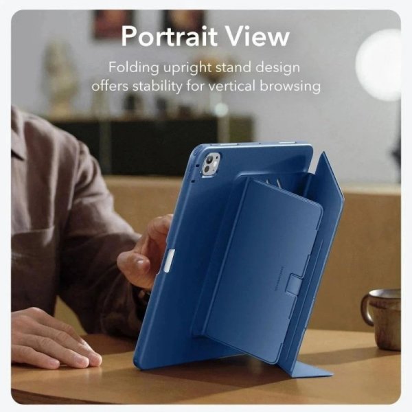 Etui ESR Flip Hybrid iPad Pro 11 2024 2025 5 6 Gen Odpinane Granatowe
