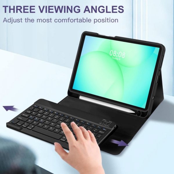 Etui z Klawiaturą i Miejscem na Rysik do Samsung Galaxy Tab A9 8.7 - Tech-Protect - Czarne