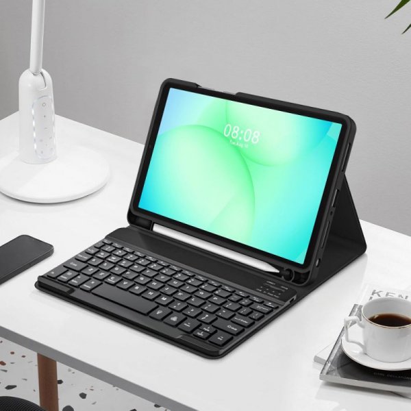 Etui z Klawiaturą i Miejscem na Rysik do Samsung Galaxy Tab A9+ / A11+ - Tech-Protect - Czarne
