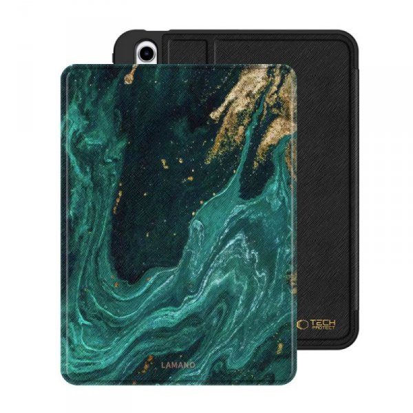 Tech-Protect Lamano – Etui do iPad 10.9 (10. gen. 2022) / 11 (A16, 11. gen. 2025) – Verde Aura