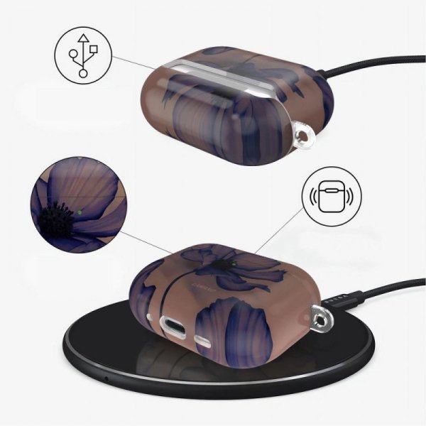 Etui Ochronne Tech-Protect Lamano do Apple AirPods Pro 1 / 2 Velvet Night (Aksamitna Noc)