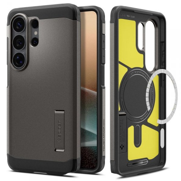 Etui Spigen Tough Armor Mag MagSafe do Samsung Galaxy S26 Ultra Gunmetal (Ciemnoszary / Grafitowy)