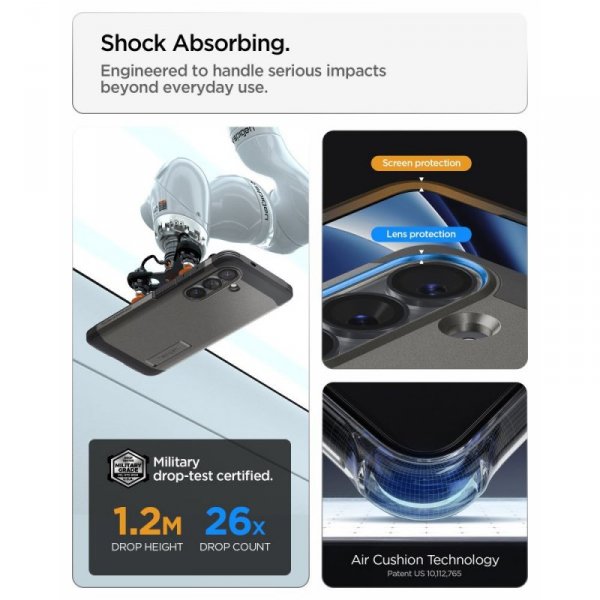 Etui Spigen Tough Armor Mag MagSafe do Samsung Galaxy S26+ Plus Gunmetal (Ciemnoszary)