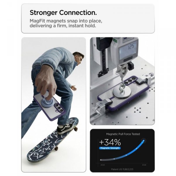 Etui Spigen Ultra Hybrid Mag MagSafe do Samsung Galaxy S26+ Plus Deep Purple (Głęboki Fiolet)