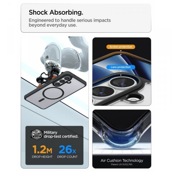 Etui Spigen Ultra Hybrid Mag MagSafe do Samsung Galaxy S26+ Plus Matte Black (Matowy Czarny)