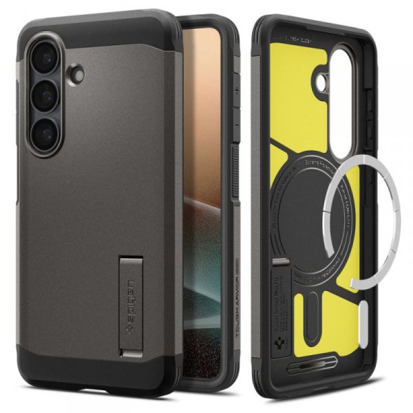 Etui Pancerne Spigen Tough Armor Mag MagSafe do Galaxy S26 Gunmetal