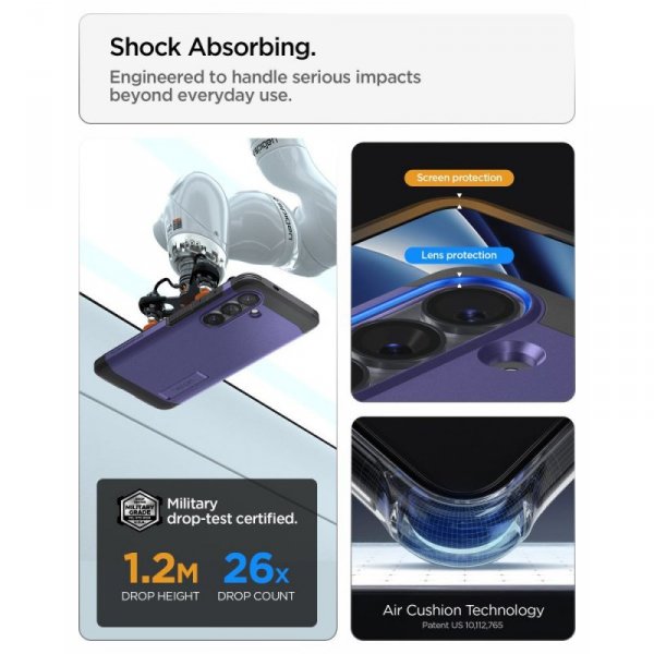 Etui Spigen Tough Armor Mag MagSafe do Samsung Galaxy S26 Ash Violet