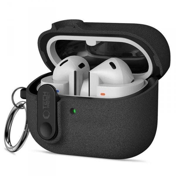 Etui Silikonowe Tech-Protect Slim Hook do Samsung Galaxy Buds 3 / 3 FE / 3 Pro Black