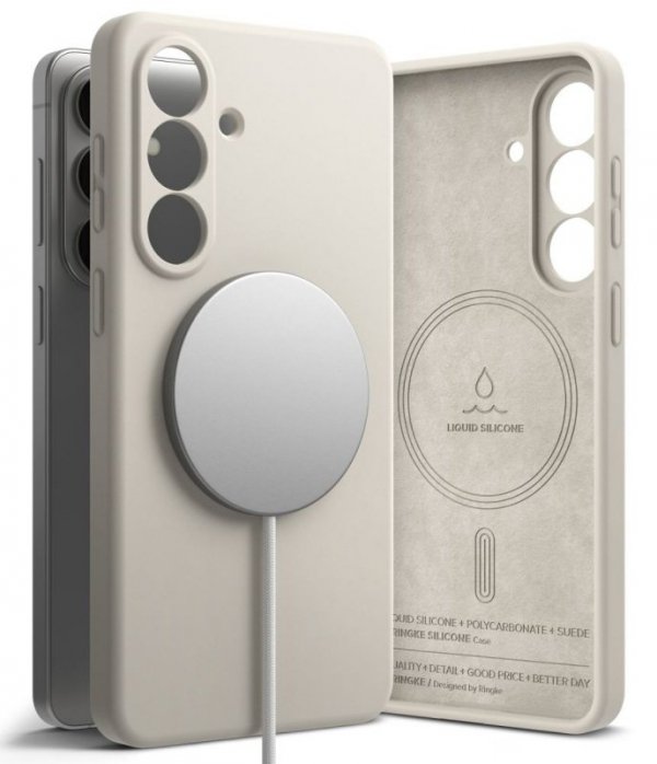 Magnetyczne Etui Samsung Galaxy S26 Plus Ringke Silicone MagSafe Szary Case