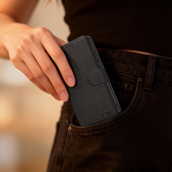 Etui z klapką do Samsung Galaxy S26 Ultra – Tech-Protect Wallet – Black / Czarne