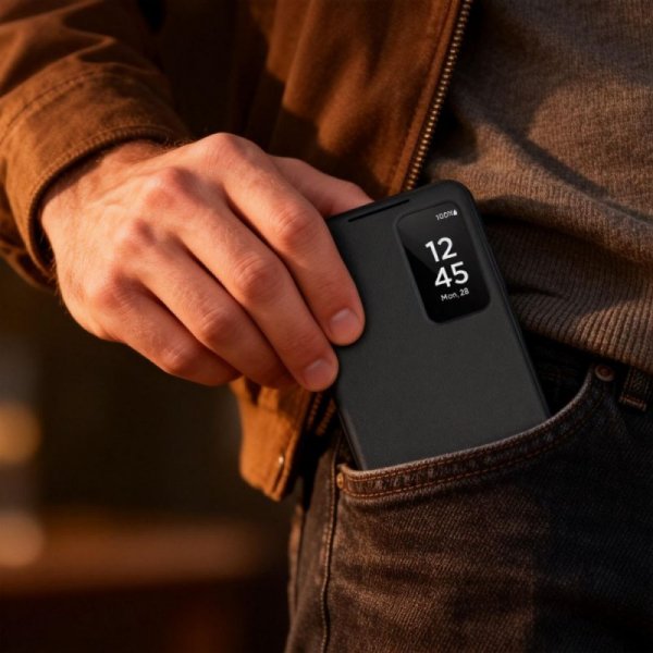 Tech-Protect Smart Wallet Etui z Klapką do Samsung Galaxy S26 Matte Black Czarne