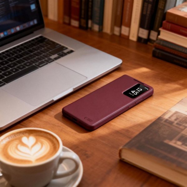 Etui z klapką do Samsung Galaxy S26 Plus Portfel Mulberry Ciemnofioletowe