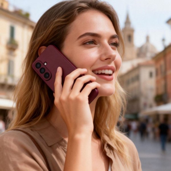 Etui z klapką do Samsung Galaxy S26 Plus Portfel Mulberry Ciemnofioletowe
