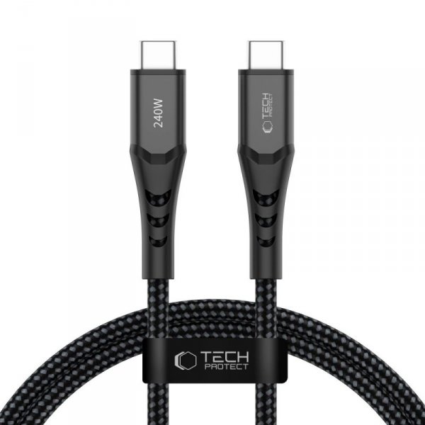 Kabel Tech-Protect UB11T UltraBoost Type-C PD 240W / QC3.0 100cm – czarny (black)