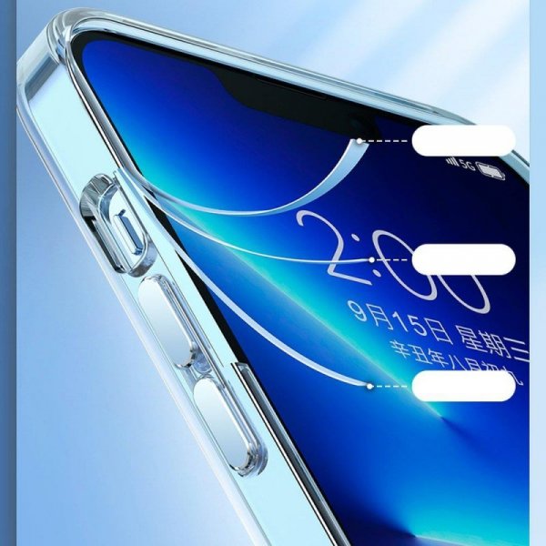 Kingxbar Elegant Series etui iPhone 13 Pro obudowa pokrowiec na tył plecki przezroczysty