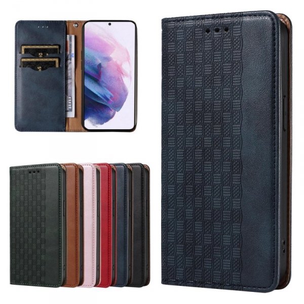 Magnet Strap Case etui Samsung Galaxy A23 5G pokrowiec z klapką portfel mini smycz podstawka niebieskie