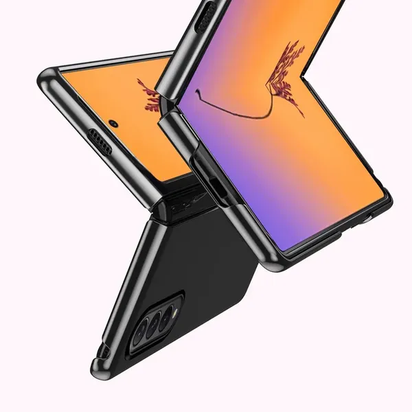 Plating Case etui Samsung Galaxy Z Fold 4 pokrowiec z metaliczną ramką czarne