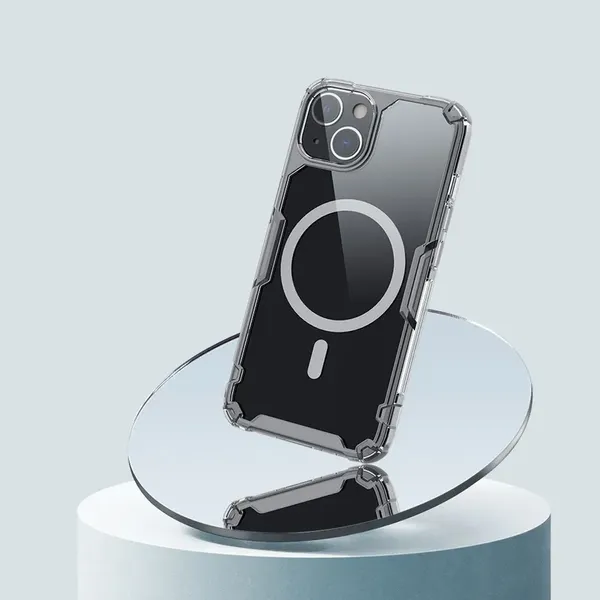Nillkin Nature Pro Magnetic Case etui iPhone 14 magnetyczny pokrowiec MagSafe przezroczysty
