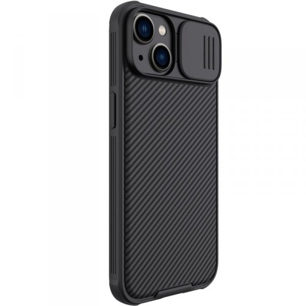 Nillkin CamShield Pro Magnetic Case etui iPhone 14 Plus pokrowiec osłona na aparat kamerę czarny (z MagSafe)