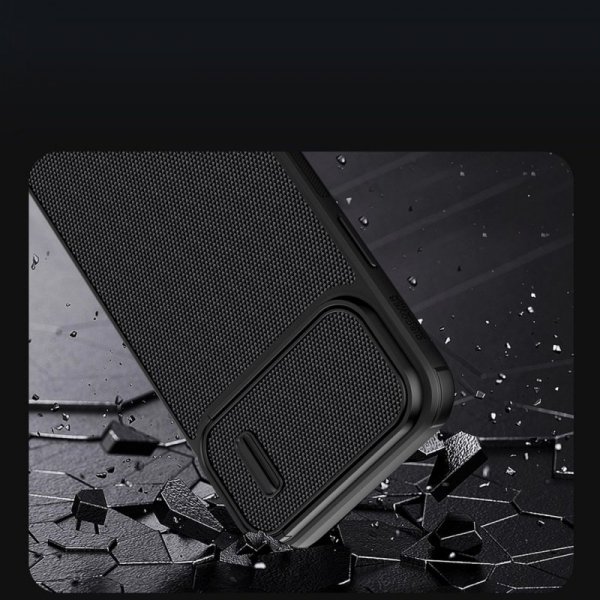 Nillkin Textured S Case etui iPhone 14 pancerny pokrowiec z osłoną na aparat czarny