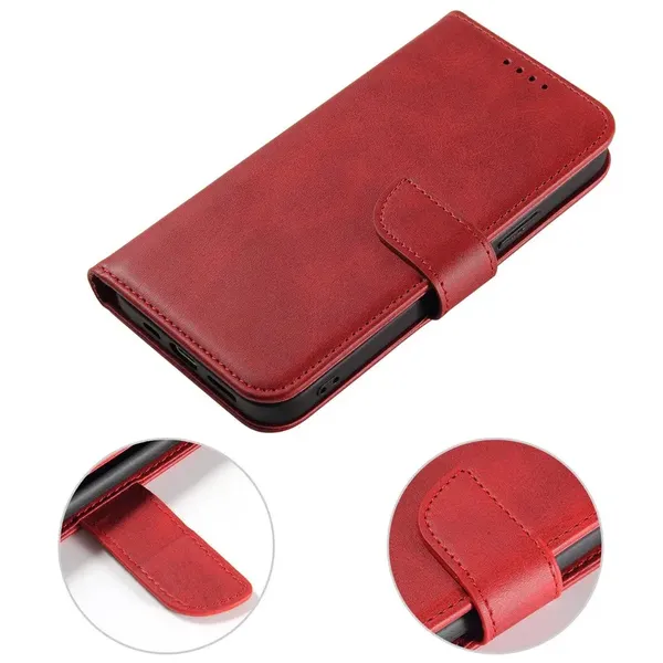 Magnet Case etui Samsung Galaxy S23+ pokrowiec z klapką portfel podstawka czerwone