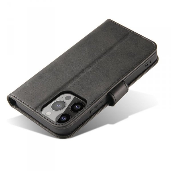 Magnet Case etui Vivo X80 Pro pokrowiec z klapką portfel podstawka czarne