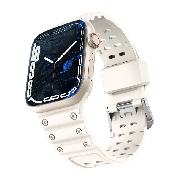 Pasek Strap Triple Protection do Apple Watch 42 / 44 / 45 / 49 mm opaska bransoleta - beżowy