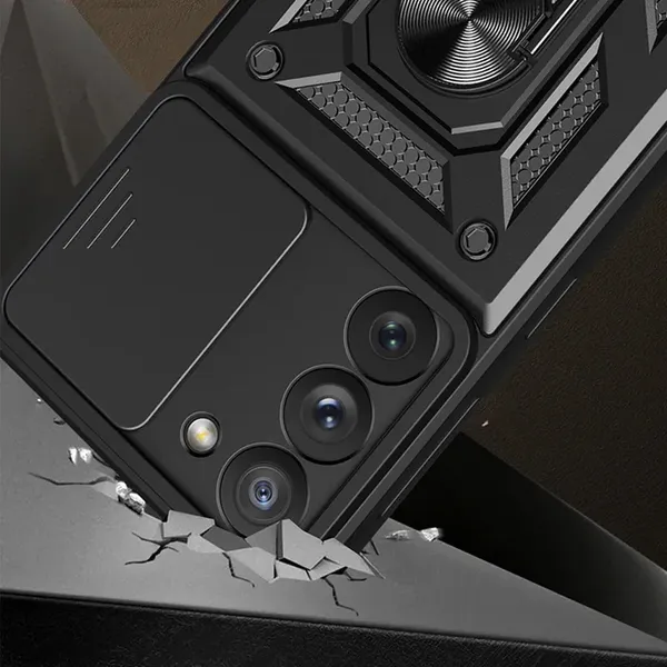 Hybrid Armor Camshield etui do Samsung Galaxy A54 5G pancerny pokrowiec z osłoną na aparat różowe