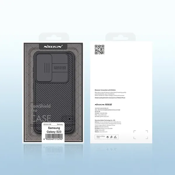 Nillkin CamShield Pro Case etui Samsung Galaxy S23+ pokrowiec z osłoną na aparat czarne
