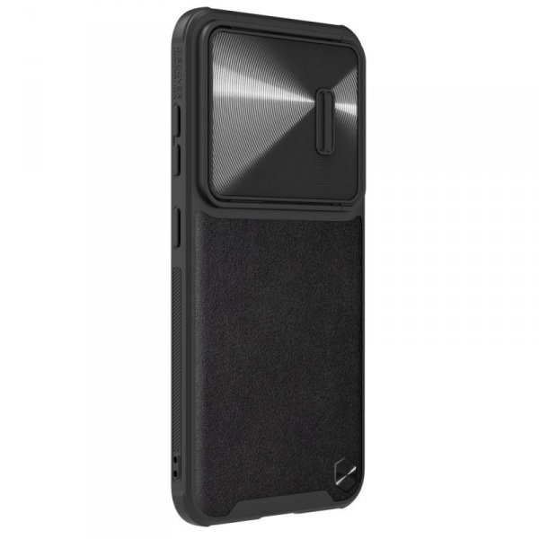 Nillkin CamShield Leather S Case etui Samsung Galaxy S23 pokrowiec z osłoną na aparat czarne