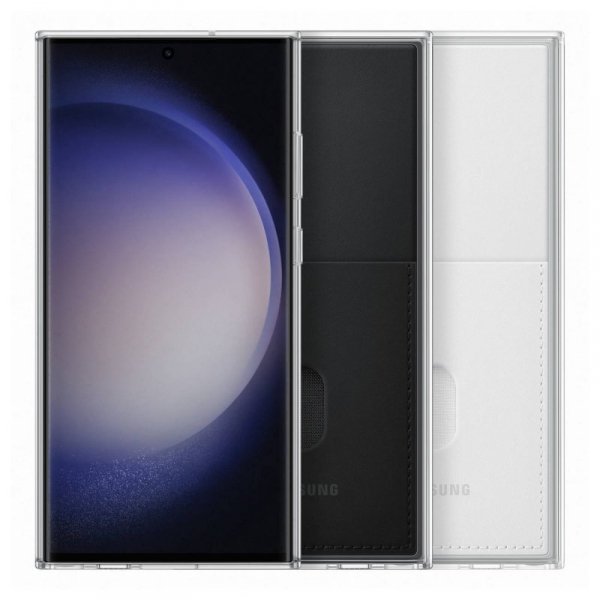 Samsung Frame Cover etui Samsung Galaxy S23 Ultra pokrowiec z wymiennymi pleckami czarne (EF-MS918CBEGWW)
