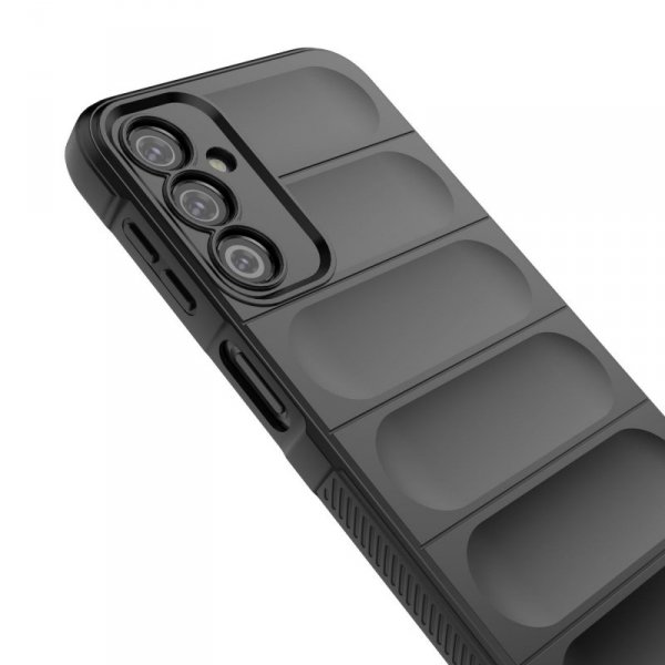 Magic Shield Case etui do Samsung Galaxy A24 4G elastyczny pancerny pokrowiec burgundowe