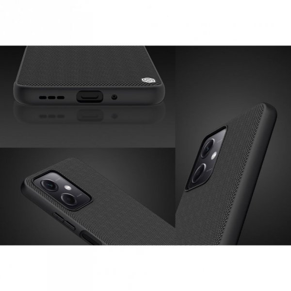 Nillkin Textured Case etui do Xiaomi Redmi Note 12 5G / Poco X5 5G wzmocniony nylonowy pokrowiec czarne