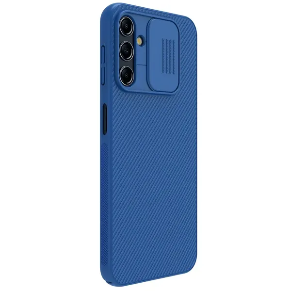 Nillkin CamShield Case etui do Samsung Galaxy A14 5G / Galaxy A14 pokrowiec z osłoną na aparat niebieskie