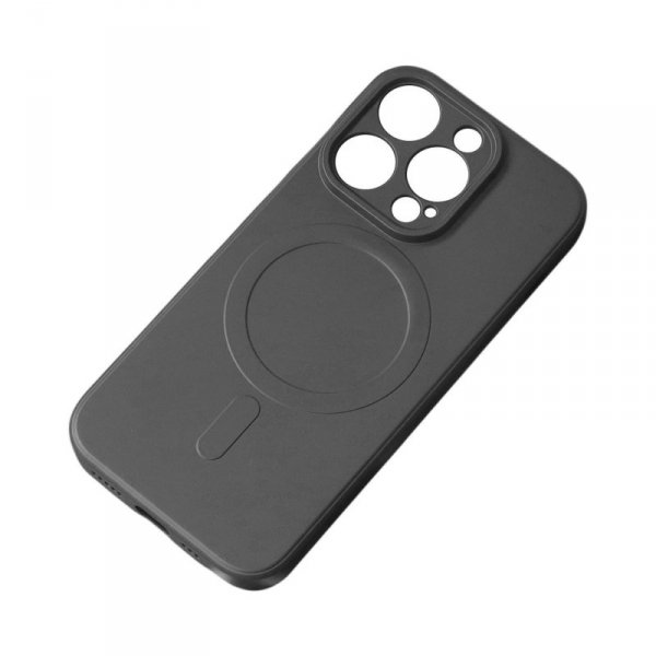 Silikonowe magnetyczne etui iPhone 14 Pro Max Silicone Case Magsafe - czarne