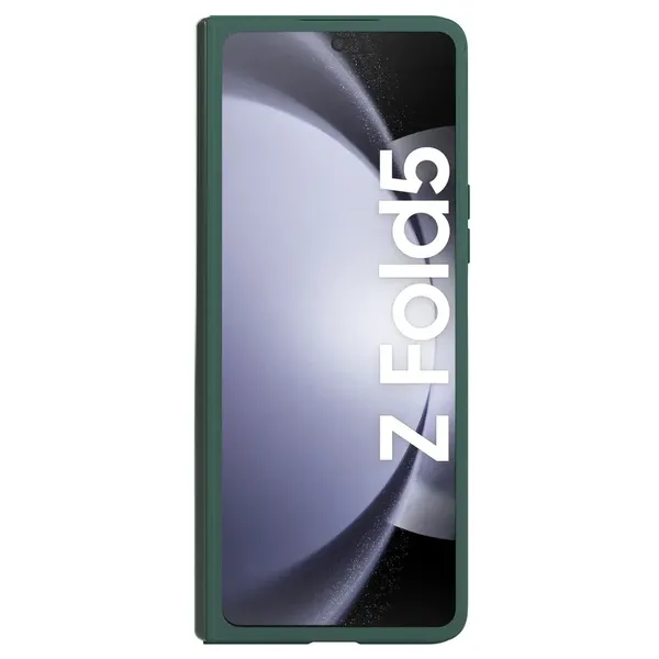 Silikonowe etui Nillkin CamShield Silky Silicone Case do Samsung Galaxy Z Fold 5 z osłoną na aparat - ciemnozielone