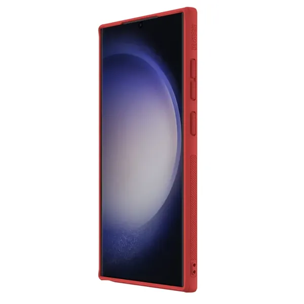 Etui Nillkin Super Frosted Shield Pro pancerne do Samsung Galaxy S24 Ultra - czerwone