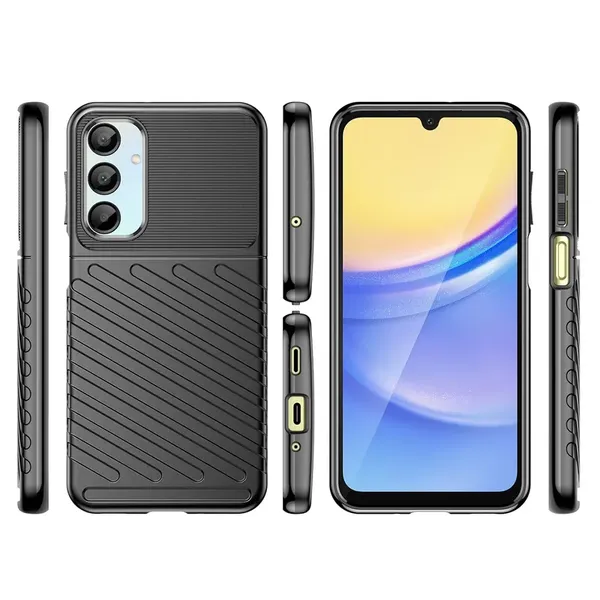 Thunder Case etui do Samsung Galaxy A16 / A16 5G silikonowy pancerny pokrowiec - czarne