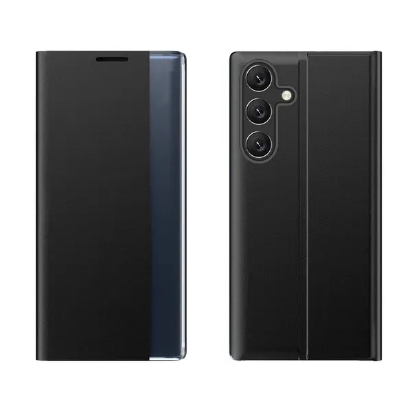 New Sleep Case etui do Samsung Galaxy A16 / A16 5G pokrowiec z klapką i podstawką - czarne