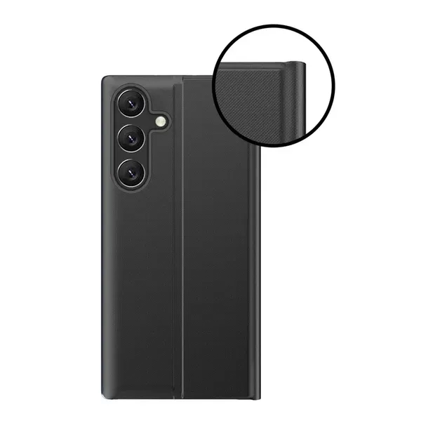 Etui New Sleep Case pokrowiec z klapką z funkcją podstawki na Samsung Galaxy A26 - czarne
