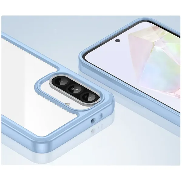 Etui Outer Space Case do Samsung Galaxy A26 pokrowiec z elastyczną ramką - niebieskie