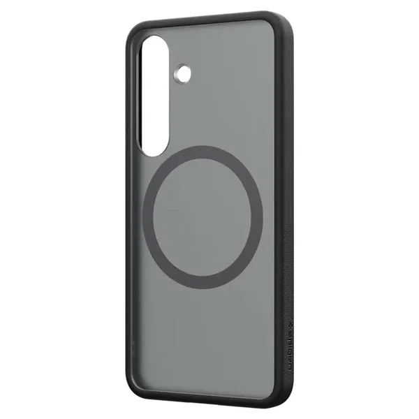 Etui silikonowe Spigen Capella GP-FPS936PGBJW z ringiem magnetycznym MagFit do Samsung Galaxy S25+ - czarne