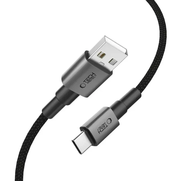 Kabel Tech-Protect UltraBoost DNA USB-A / USB-C 15W/3A 100 cm - szary