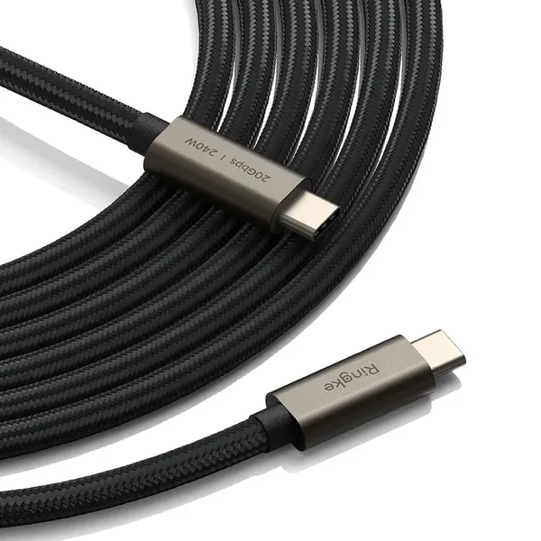 Kabel Ringke USB-C 3.2 Gen. PD240W 100cm - czarny