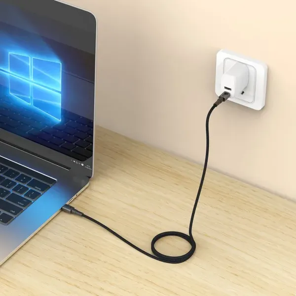 Kabel Tech-Protect Ultraboost DNA MagTwist USB-C PD 100W / 5A 100 cm - szary