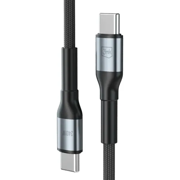 Kabel 3mk Hyper Cable N-SERIES USB-C / USB-C 2m 48V/5A 240W / czarny