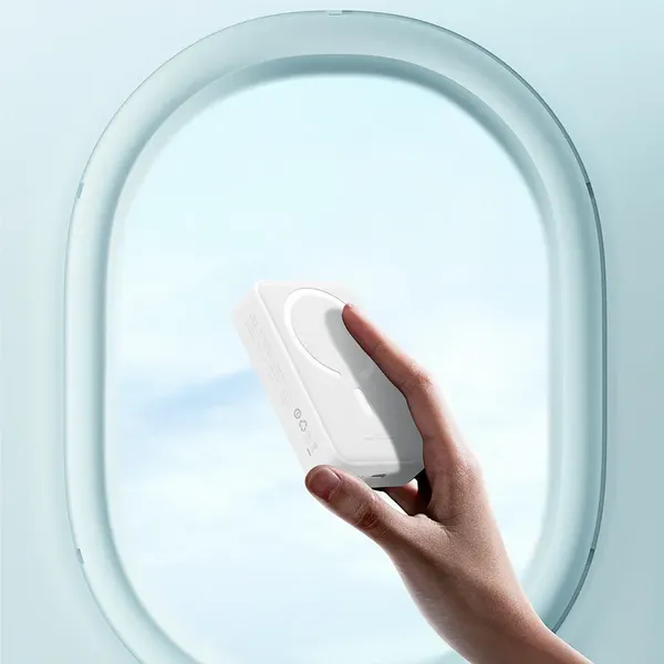 Powerbank magnetyczny Baseus EnerFill FM41 20000mAh 20W z kablem USB-C do USB-C 30cm - biały