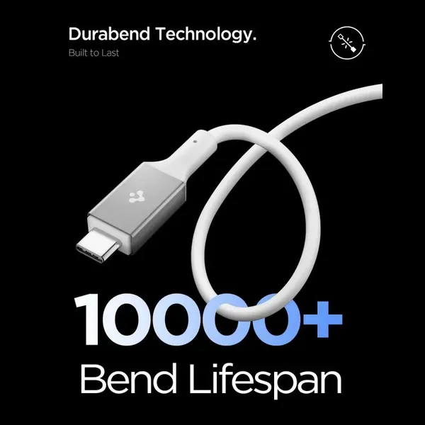 Kabel Spigen EB10020CC USB-C 100 W 200 cm - biały
